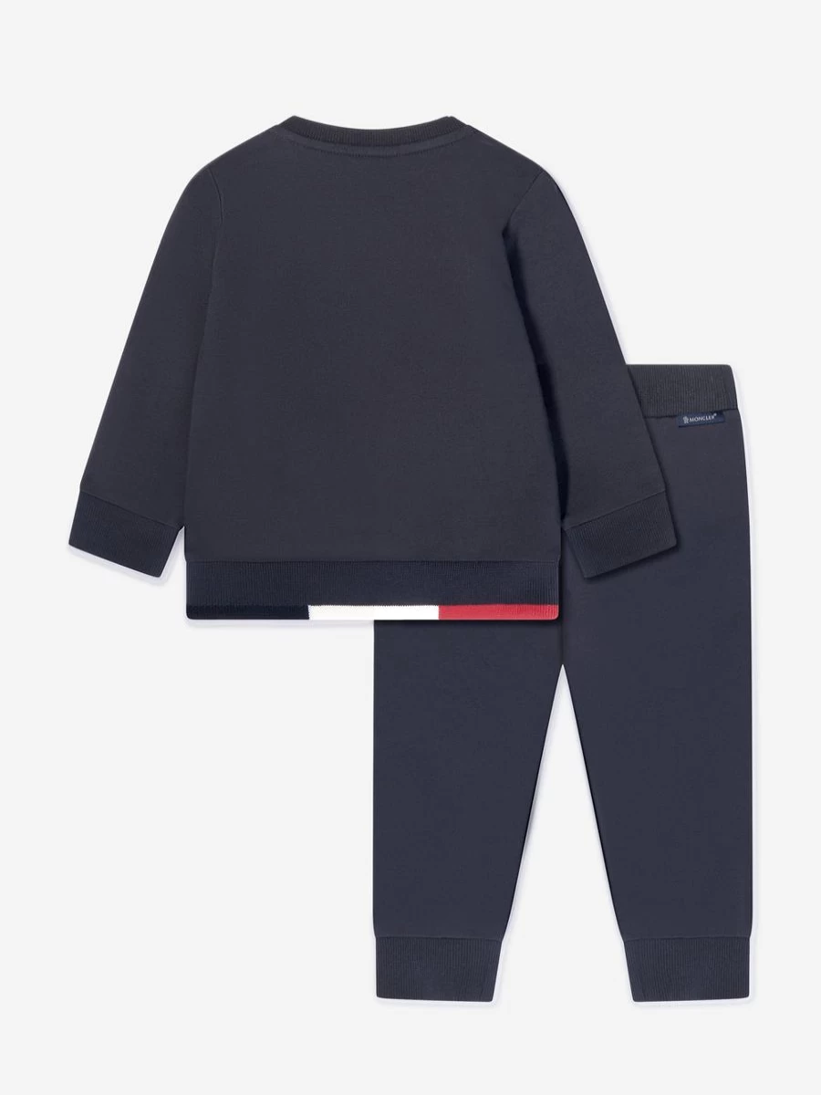 Moncler Enfant Baby Boys Navy Logo Tracksuit - Premium Cotton Comfort Outfit