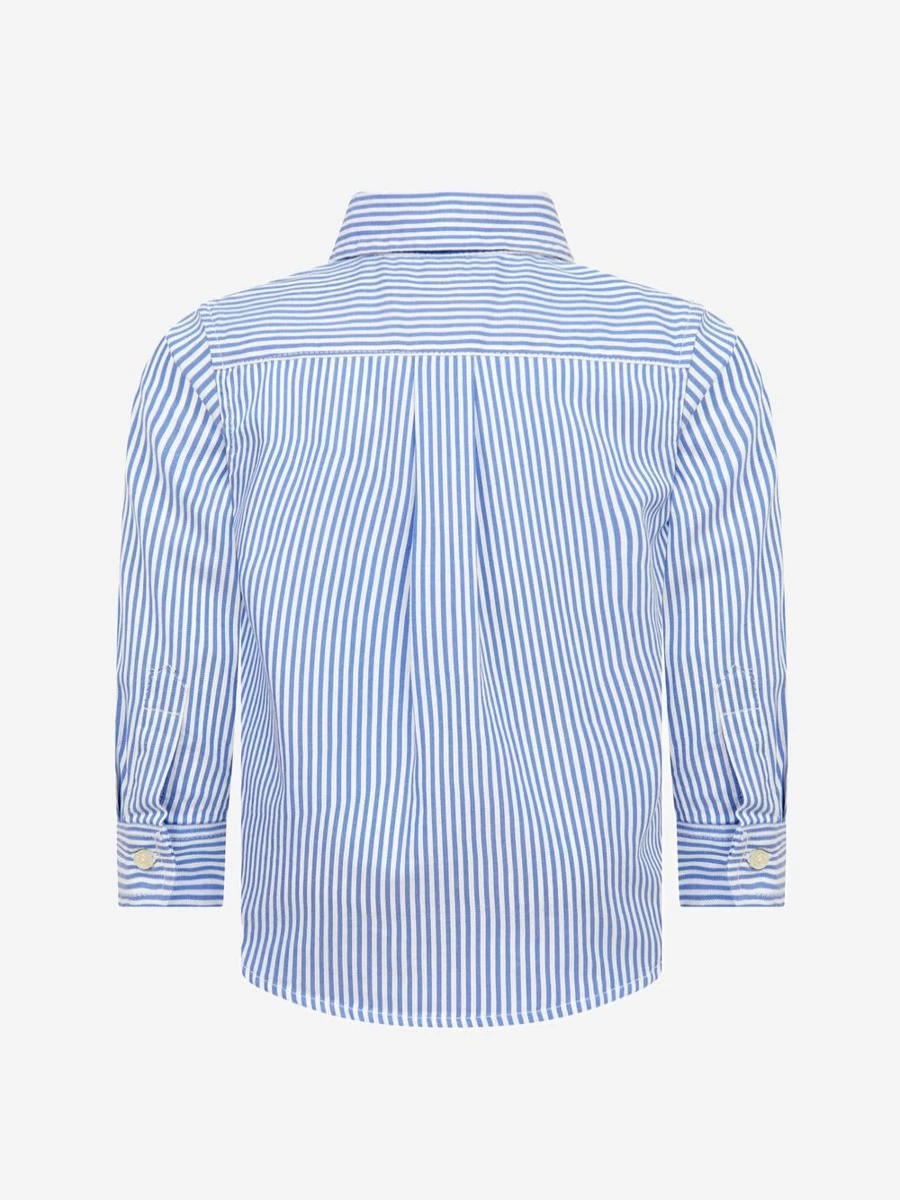 Ralph Lauren Boys' Slim Fit Striped Oxford Shirt - Classic Casual Style for Kids