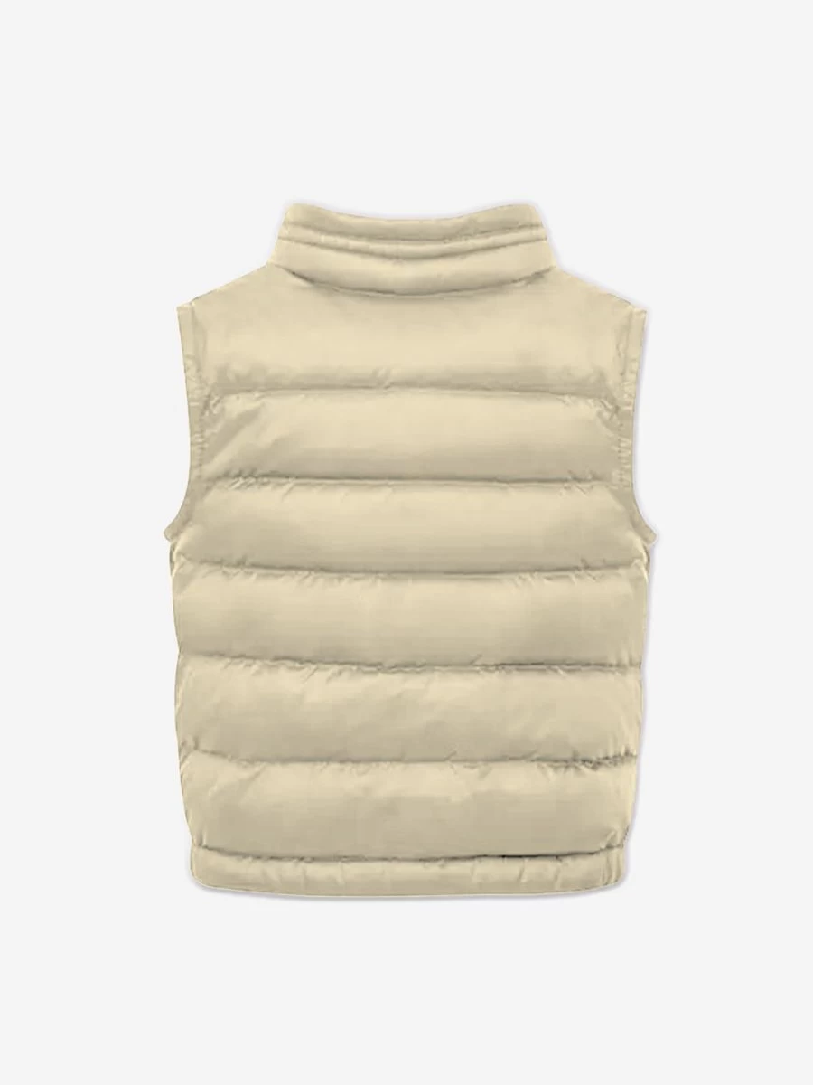 Moncler Enfant Baby Down Padded Vest in Beige - Warm Amaury Gilet for Infants