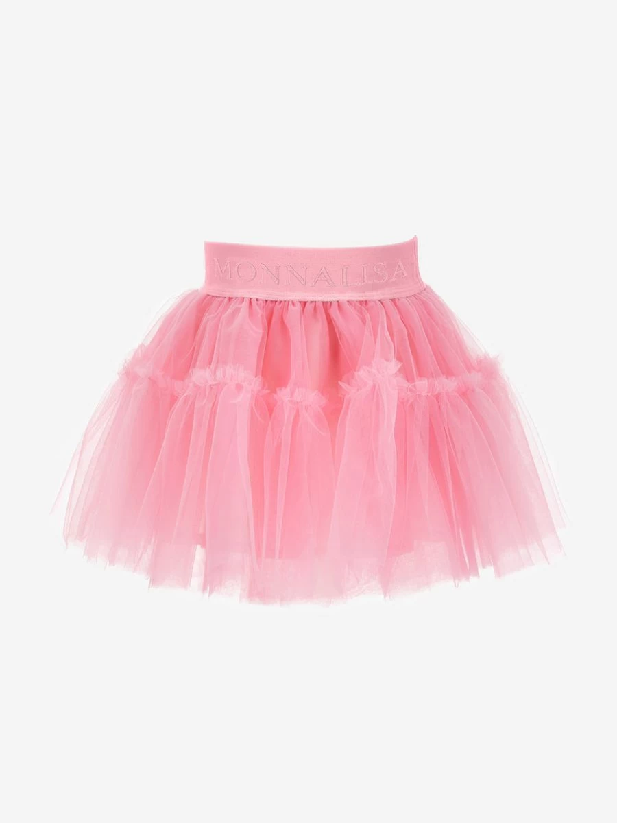 Monnalisa Baby Girls Pink Tulle Tutu Skirt for Toddlers and Infants