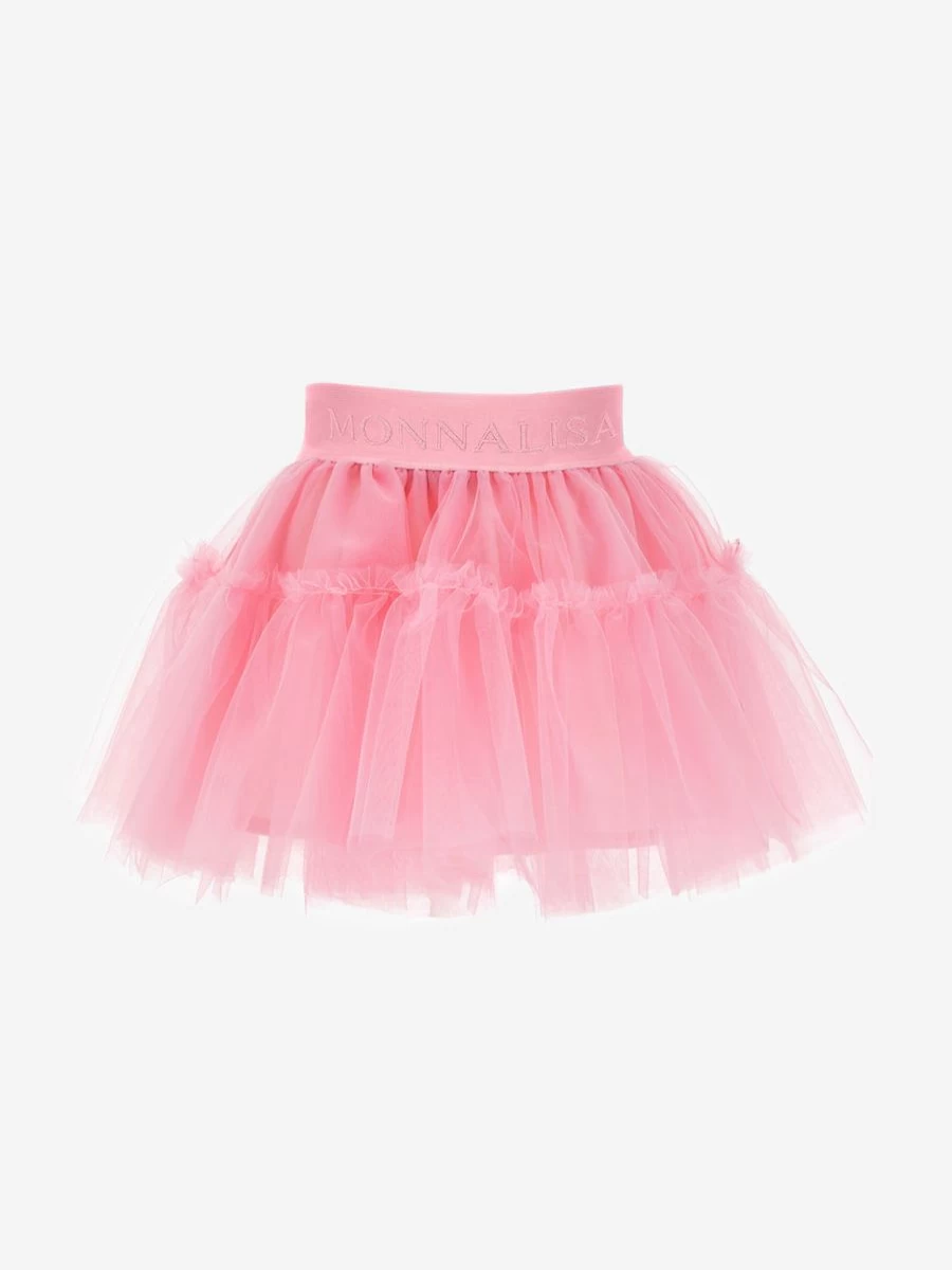 Monnalisa Baby Girls Pink Tulle Tutu Skirt for Toddlers and Infants