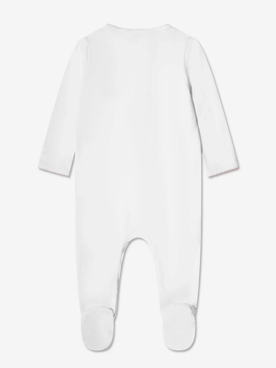 Magnolia Baby White Little Sister Babygrow for Newborn Girls