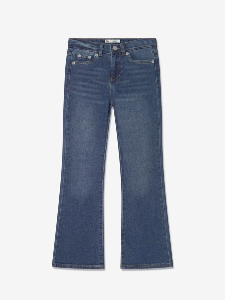 Levi's Kids Girls 726 High Rise Flare Jeans in Blue - Stylish Denim for Girls
