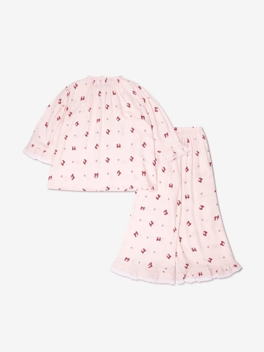 Amiki Teen Girls' Bow Print Melany Pyjamas - Cute & Comfortable Sleepwear