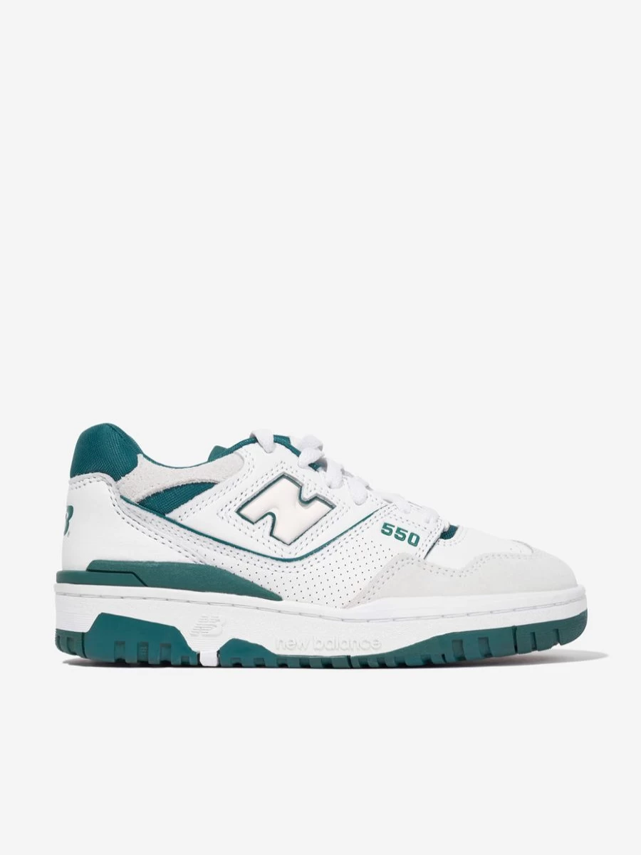 New Balance 550 White Logo Trainers for Girls - Kids' Sneakers