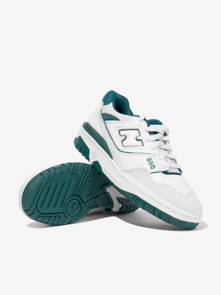 New Balance 550 White Logo Trainers for Girls - Kids' Sneakers