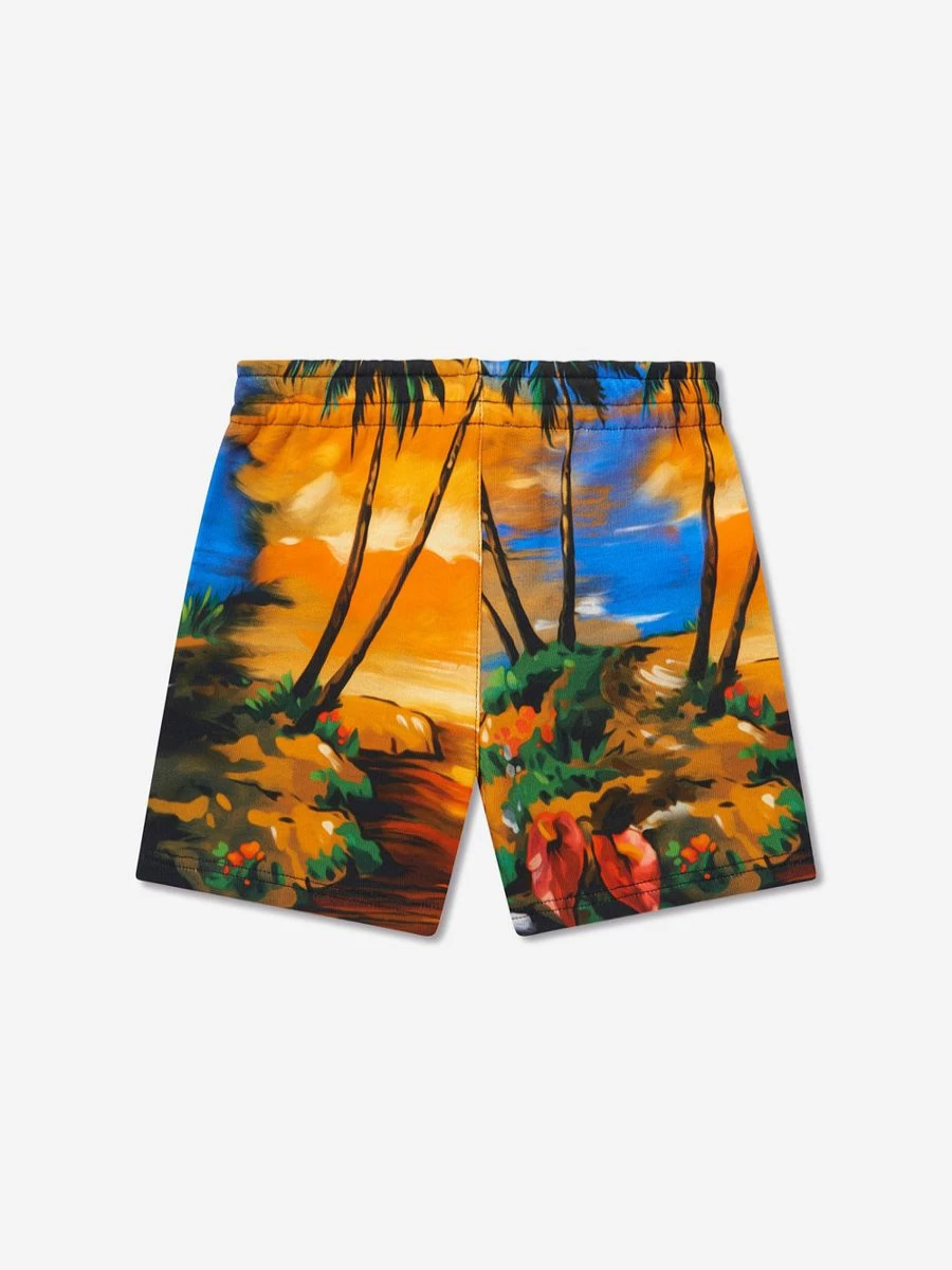 Dolce & Gabbana Kids Boys Hawaiian Print Shorts - Colorful Summer Beach Shorts for Toddlers & Baby Boys