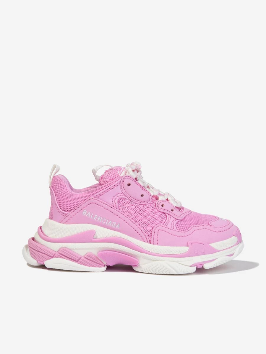 Balenciaga Kids Triple S Sneakers for Girls - Chunky Dad Shoes Fashion Trainers