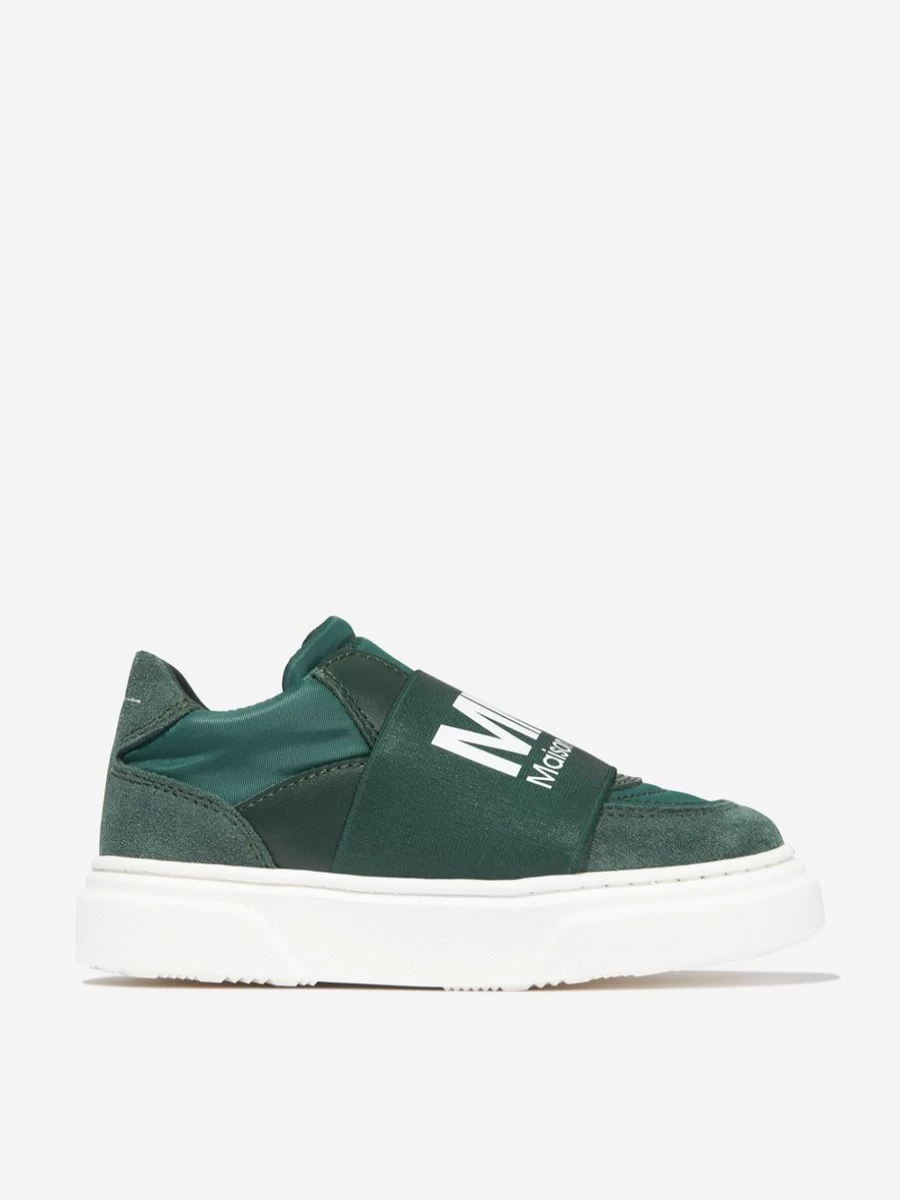 MM6 Maison Margiela Girls Suede Logo Trainers | Kids Fashion Sneakers
