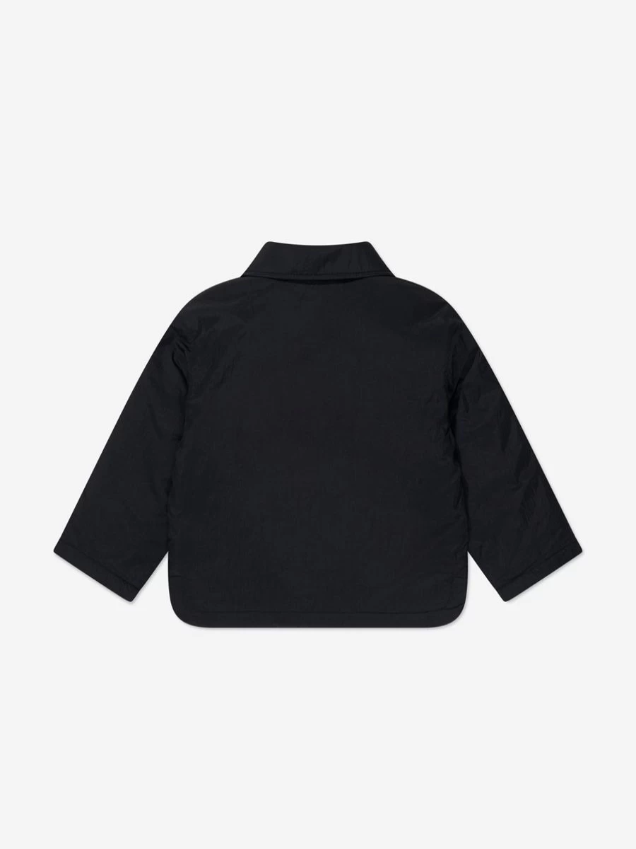 Calvin Klein Jeans Girls Black Baby Padded Coach Jacket for Toddlers
