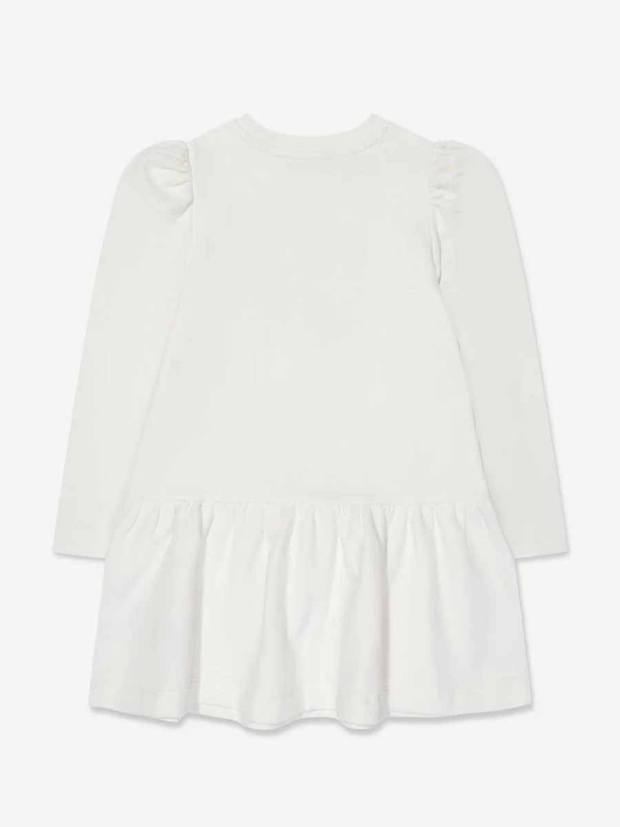 Moschino Kids Ivory Teddy Bear Sweater Dress for Teen Girls