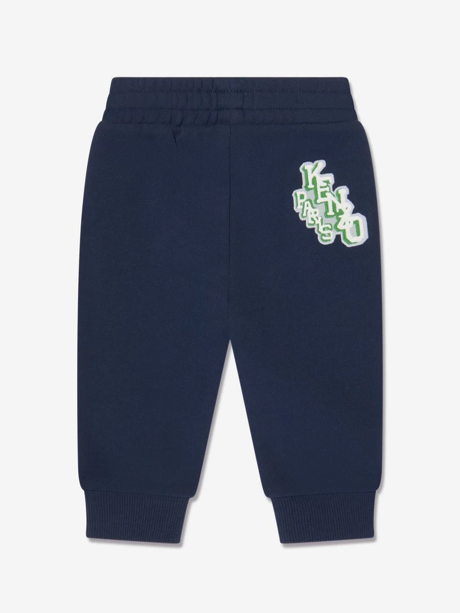 KENZO KIDS Baby Boys Navy Varsity Joggers - Stylish & Comfortable Trousers for Toddlers