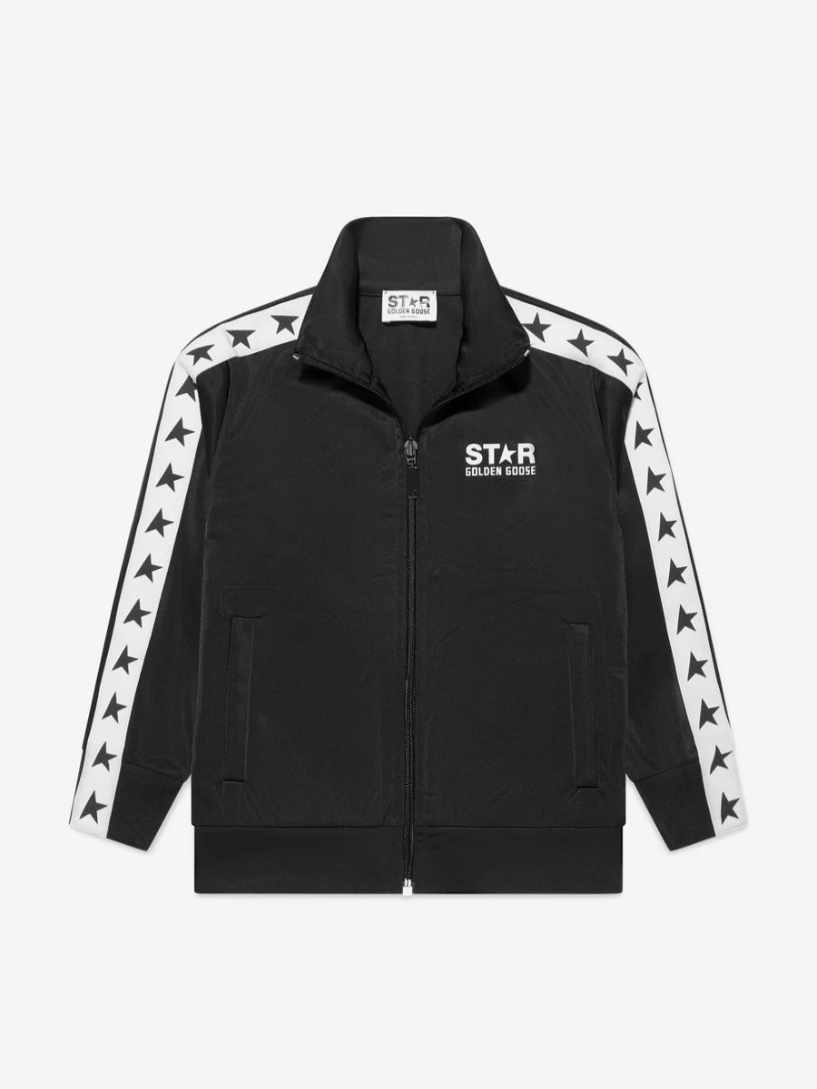 Golden Goose Kids Boys Navy Star Print Zip Up Track Jacket