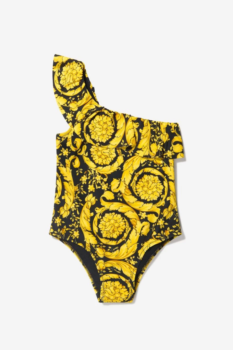 Versace Girls Baroque Print Swimsuit for Kids | Designer Children's Swimwear
