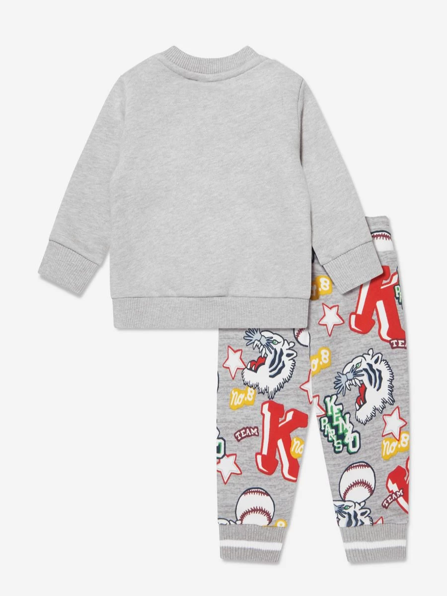 KENZO KIDS Baby Boys Grey Tracksuit - Stylish & Comfortable Outfit