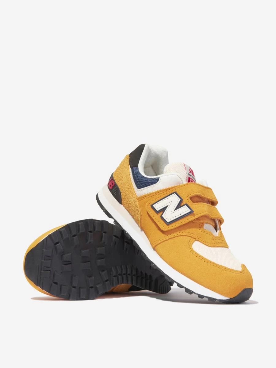 New Balance Kids 574 Cosmic Trail Velcro Sneakers for Girls - Lightweight Running Shoes