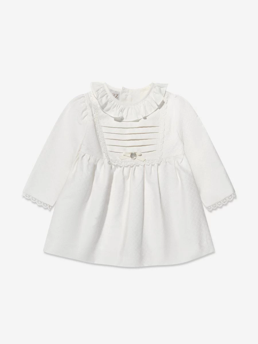 Paz Rodriguez Ivory Baby Girls Dress - Elegant & Comfortable Infant Dress