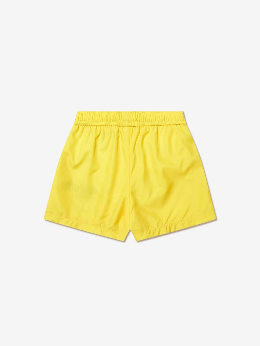 Moschino Kids Teen Boys Blue Milano Logo Swim Shorts