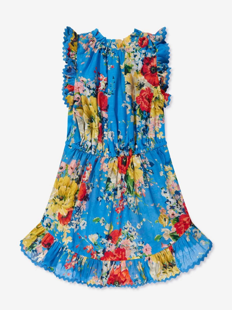 Zimmermann Teen Girls Alight Flip Dress In Blue