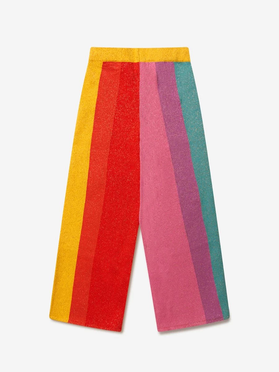 Stella McCartney Kids Girls Striped Knit Pants | Stylish Comfort for Toddlers & Children