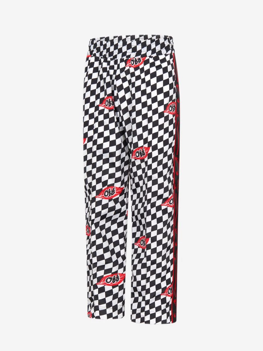 Off-White Boys Joggers Pants - Trendy Athletic Comfort for Kids