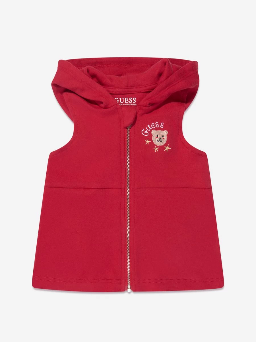 Guess Baby Girls Red 3-Piece Outfit Set | Stylish Toddler Clothing
