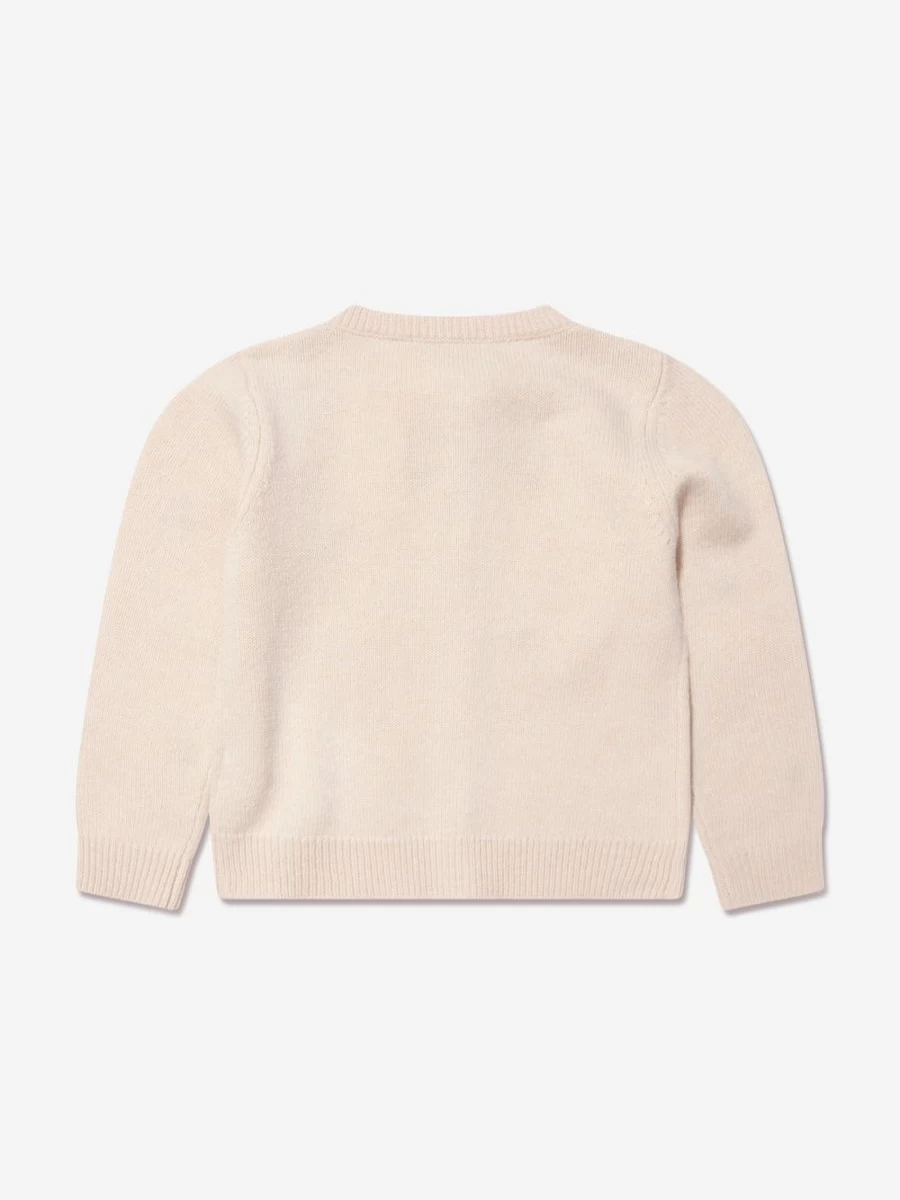 Bonpoint Girls Ivory Wool Toesie Cardigan - Premium Knitwear for Toddlers