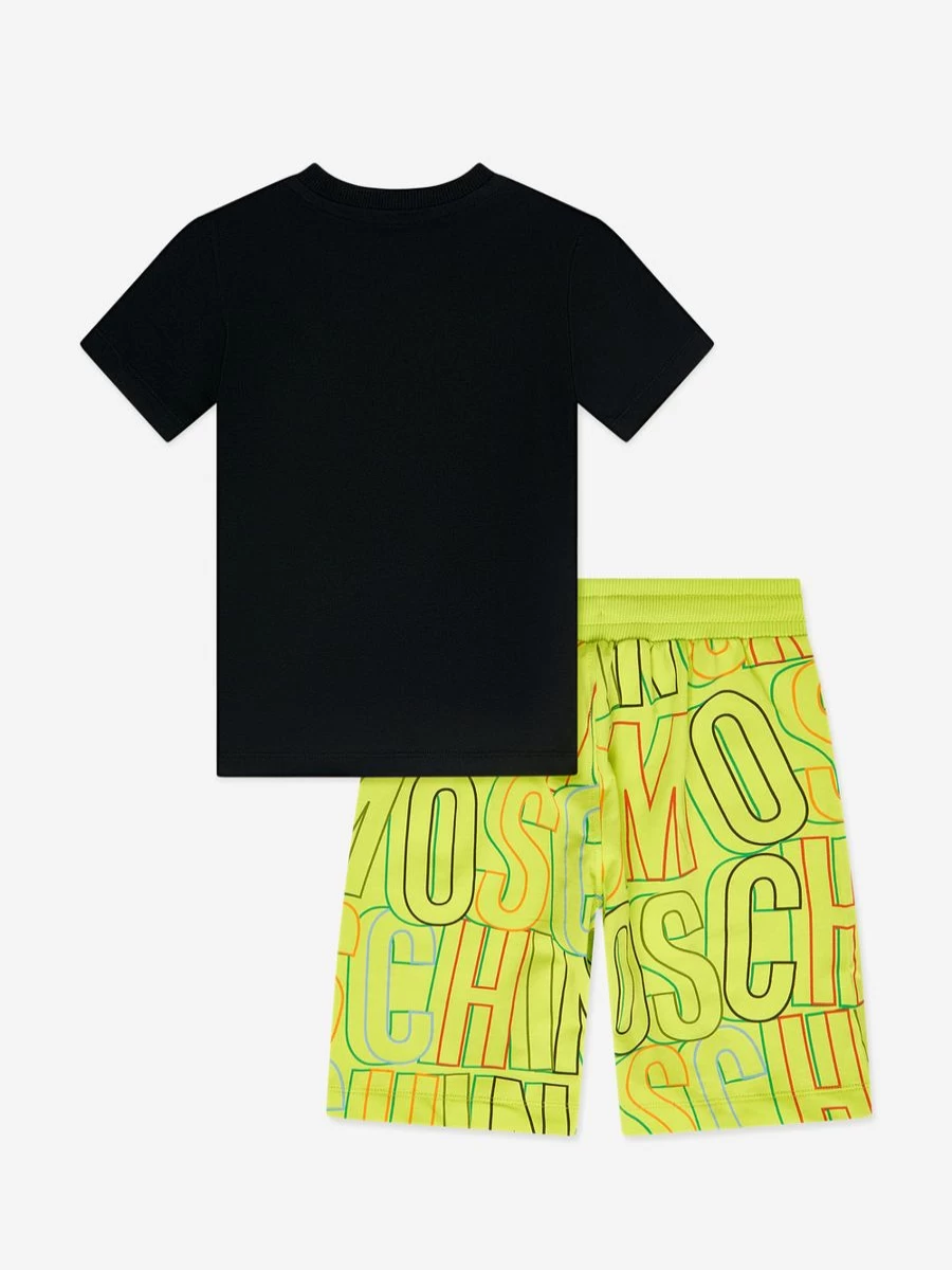 Moschino Kids Boys' Graphic Print T-Shirt and Shorts Set - Colorful Casual Outfit