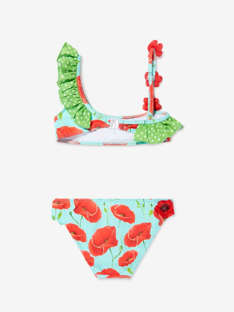 "Selini Action Turquoise Poppy Bikini for Teen Girls"
