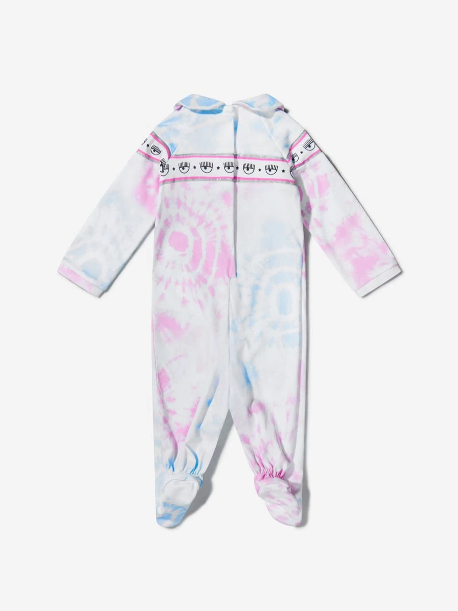 Chiara Ferragni Girls Tie-Dye Cotton Babygrow Romper - Trendy & Comfortable Outfit