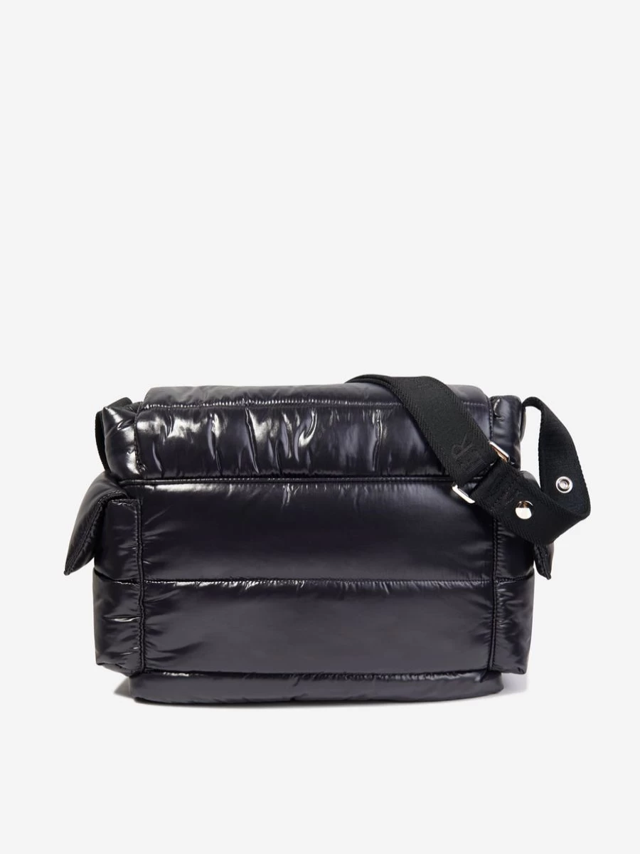 Moncler Enfant Baby Quilted Black Tote Changing Bag - Stylish Diaper Bag for Infants