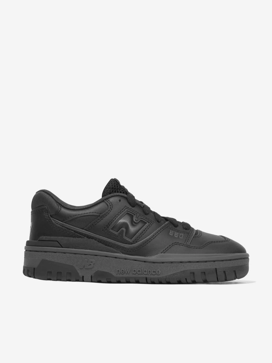 New Balance Kids 550 Sneakers for Boys - Black Athletic Training Shoes