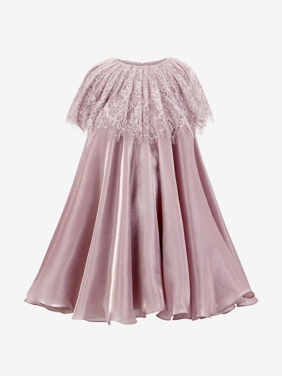 "Maison Ava Teen Girls Pink Occasion Dress for Special Events"