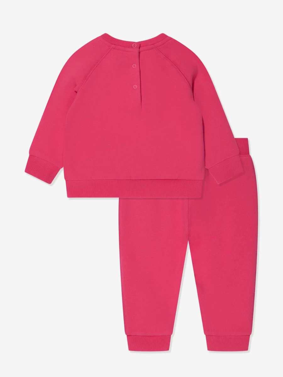 Ralph Lauren Kids Pink Logo Tracksuit for Baby Girls