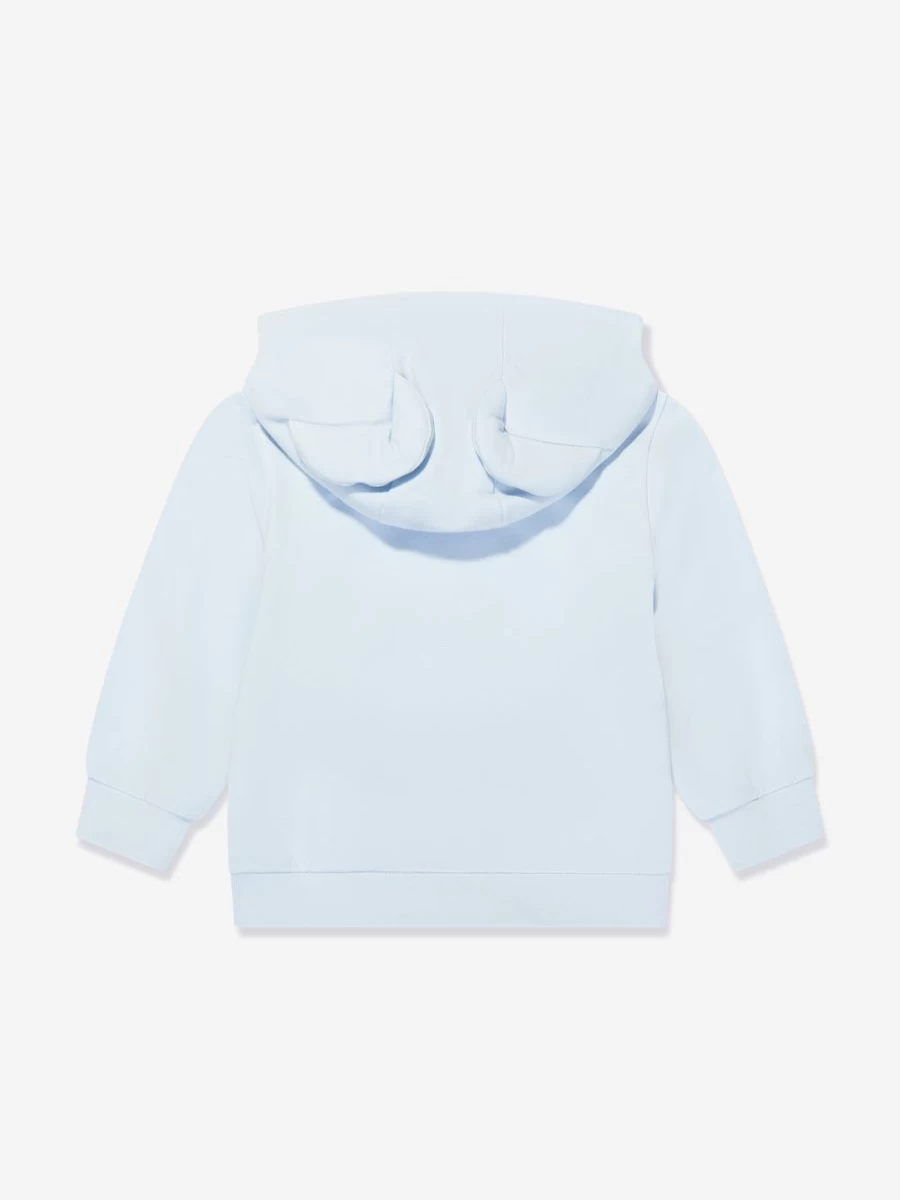 Fendi Kids Baby Boys Blue Bear Hoodie - Soft Cotton Bear-Themed Pullover for Infants