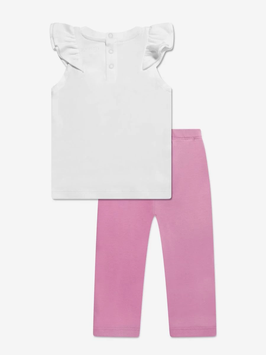 Guess Girls' White Leggings Set for Baby & Toddler - Soft & Comfortable