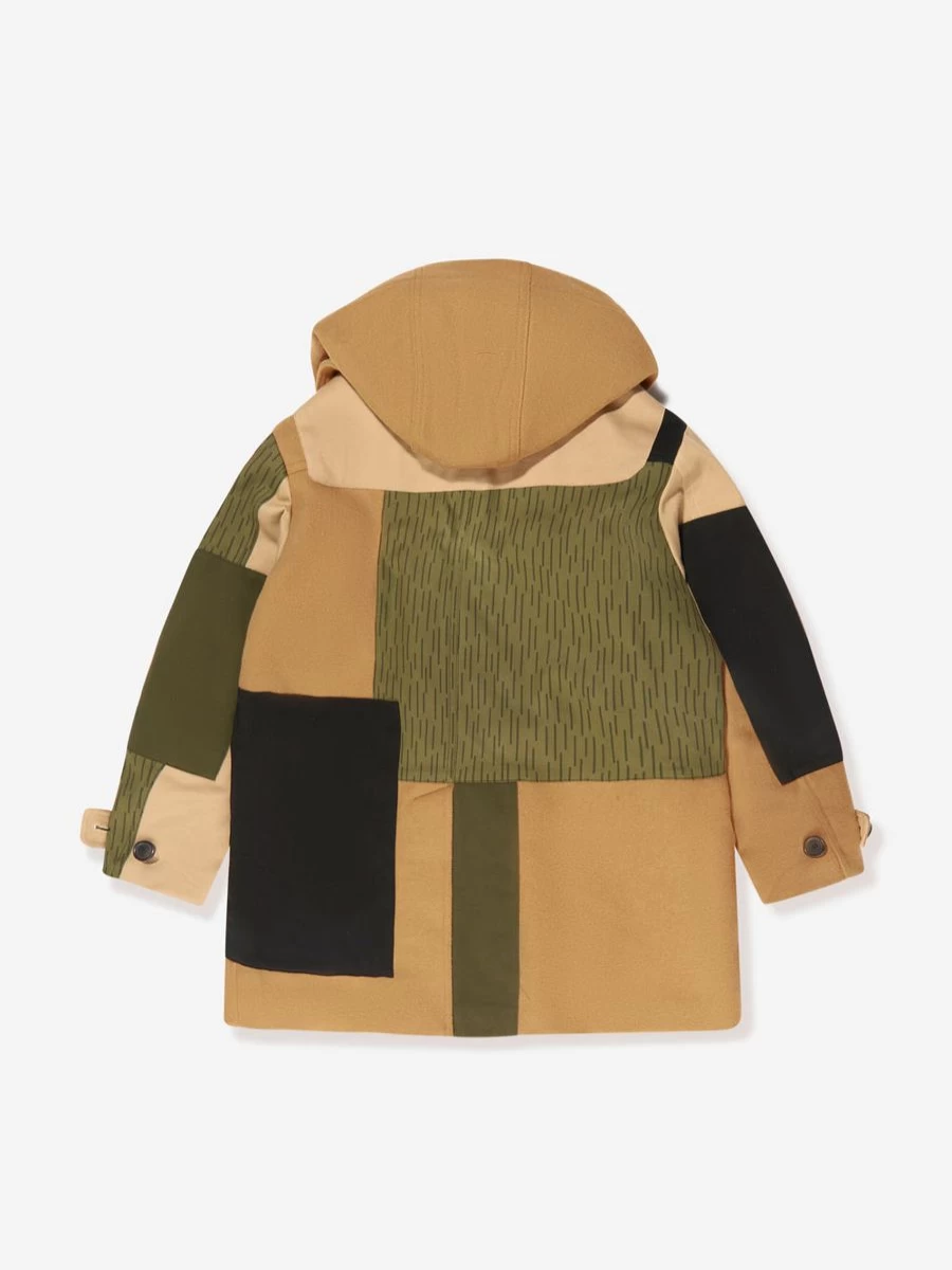 Dsquared2 Kids Boys Hooded Duffle Coat with Patch Design | Winter Outerwear for Boys