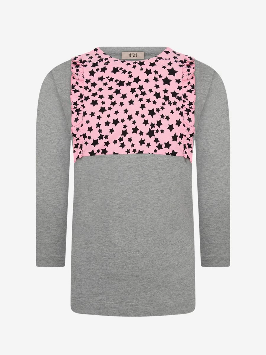 N°21 Teen Girls Pink Star Print Maxi Top
