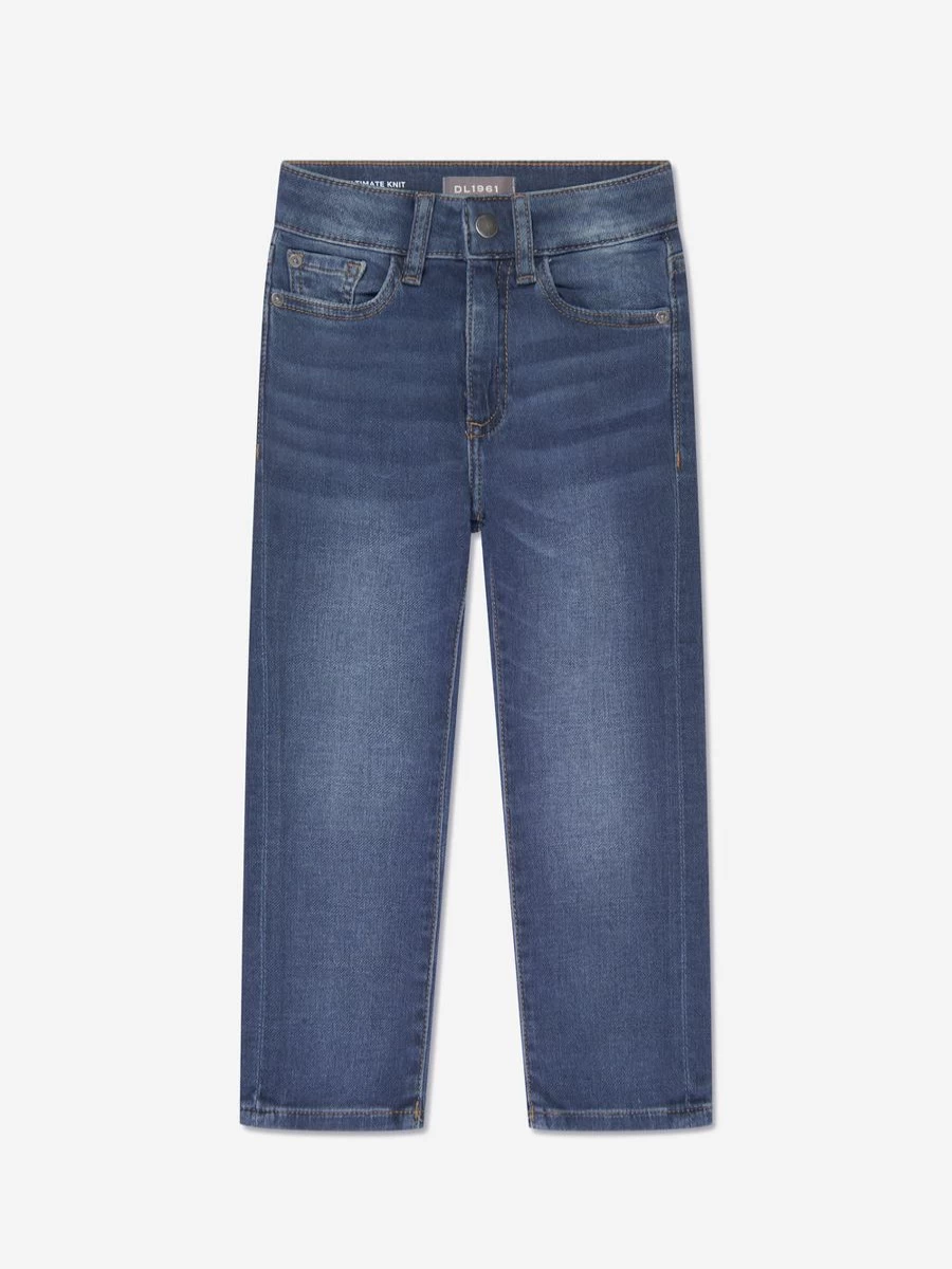 DL1961 Boys Brady Slim Fit Blue Jeans for Kids | Premium Denim Pants