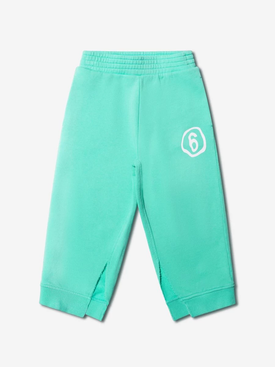 MM6 Maison Margiela Boys' Aquamarine Logo Joggers for Kids