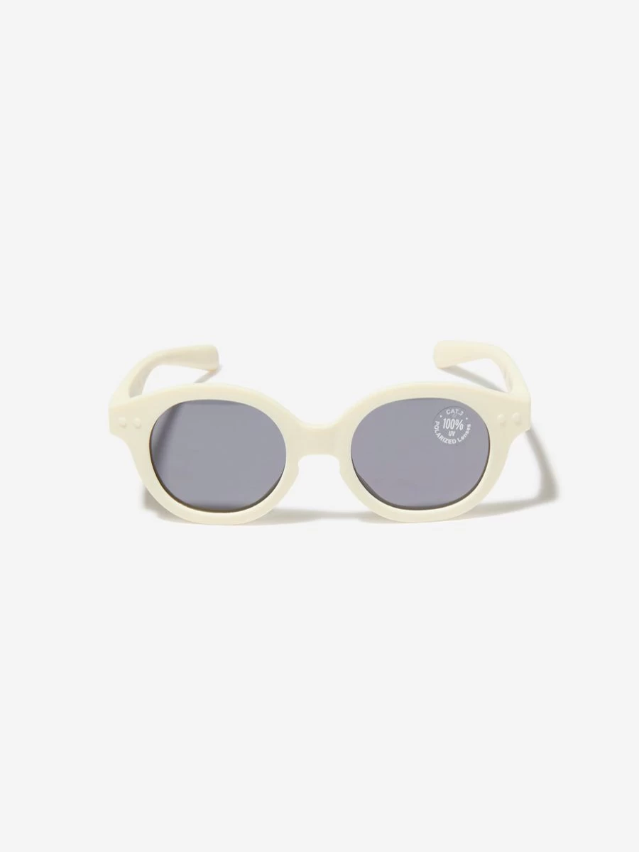 Izipizi Girls Retro White Mini Sunglasses for Kids – Vintage Style Shades
