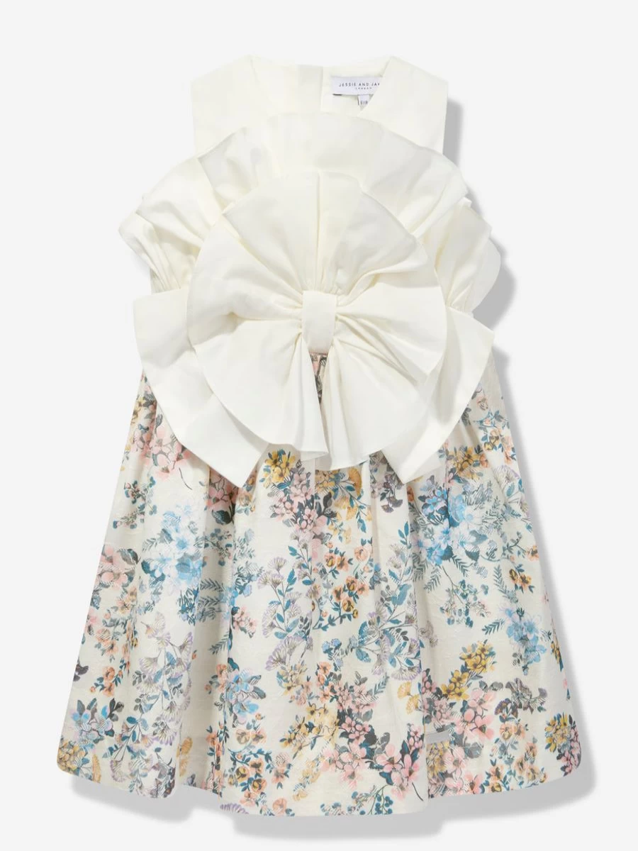 "Jessie And James Teen Girls Multicolored Floral Print Sleeveless Summer Dress"