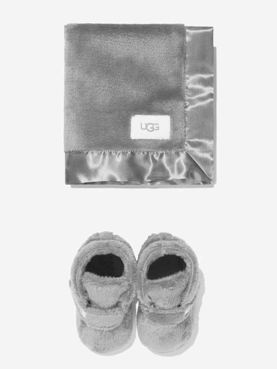 UGG Baby Bixbee Booties & Blanket Gift Set for Infants | Cozy Winter Booties & Plush Blanket