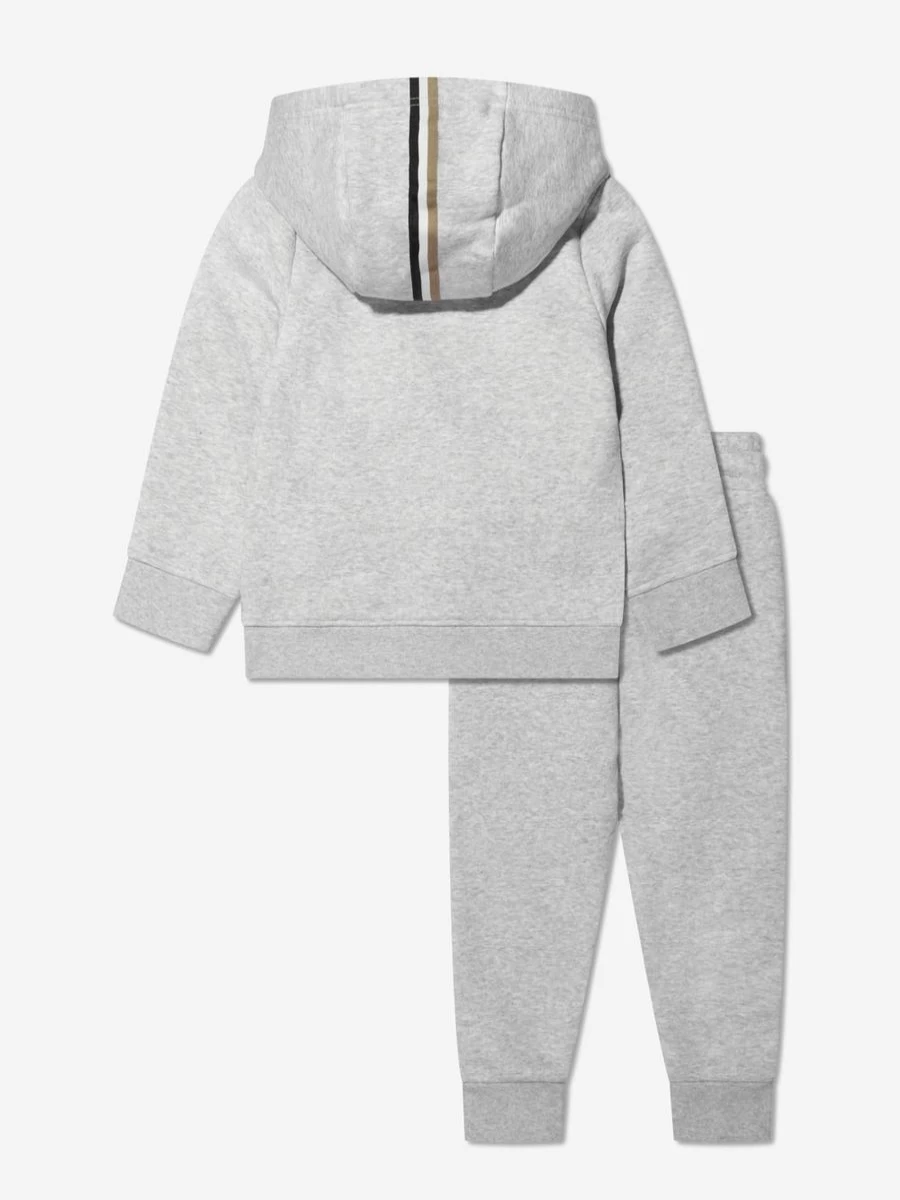 BOSS Teen Grey Logo Tracksuit for Boys - Stylish Athletic Wear