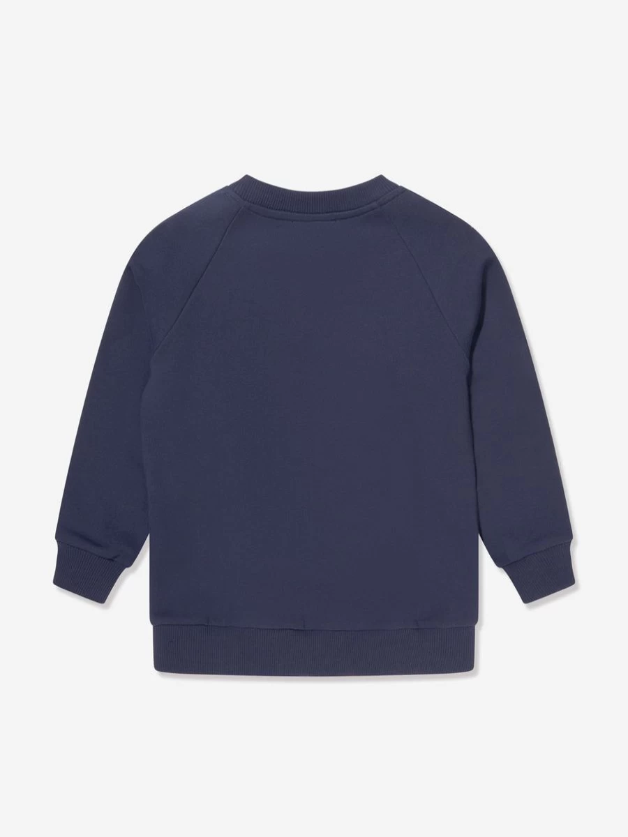 Balmain Boys Navy Kids Logo Sweatshirt | Casual Cotton Pullover