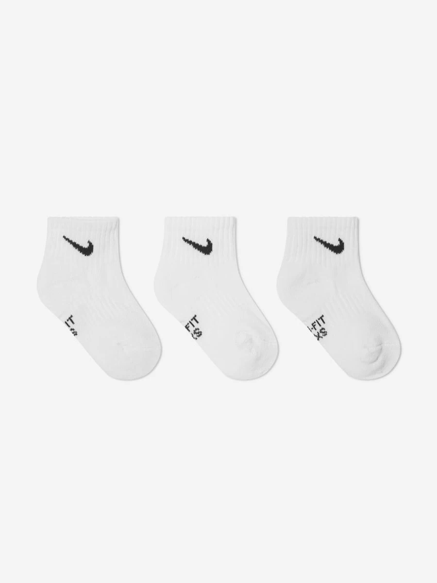 Nike Boys' White Athletic Performance Socks Multi-Pack