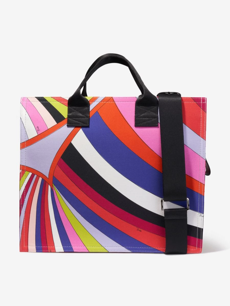 Emilio Pucci Baby Girls Multicolored Iridescent Print Changing Bag