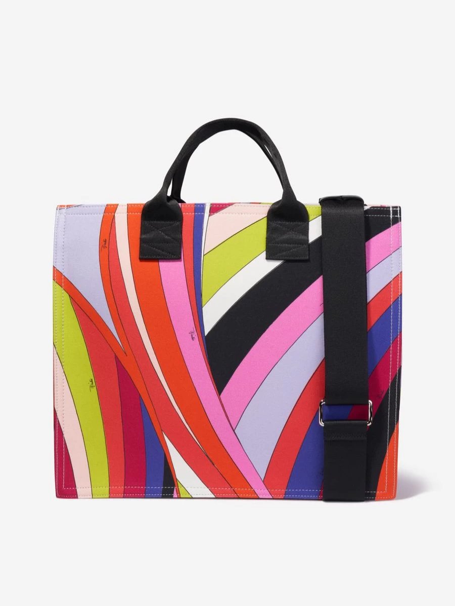 Emilio Pucci Baby Girls Multicolored Iridescent Print Changing Bag