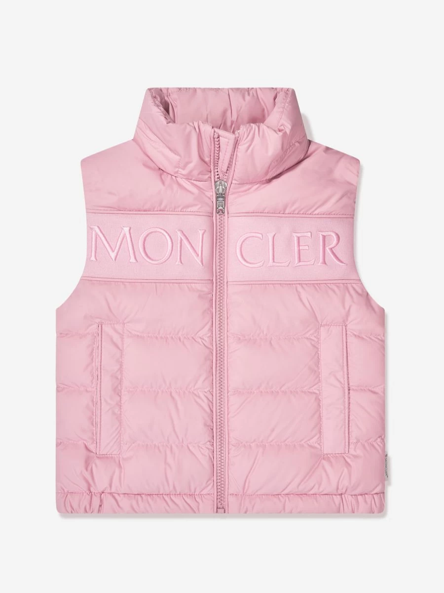 Moncler Enfant Boys Down Padded Rafael Gilet in Pink