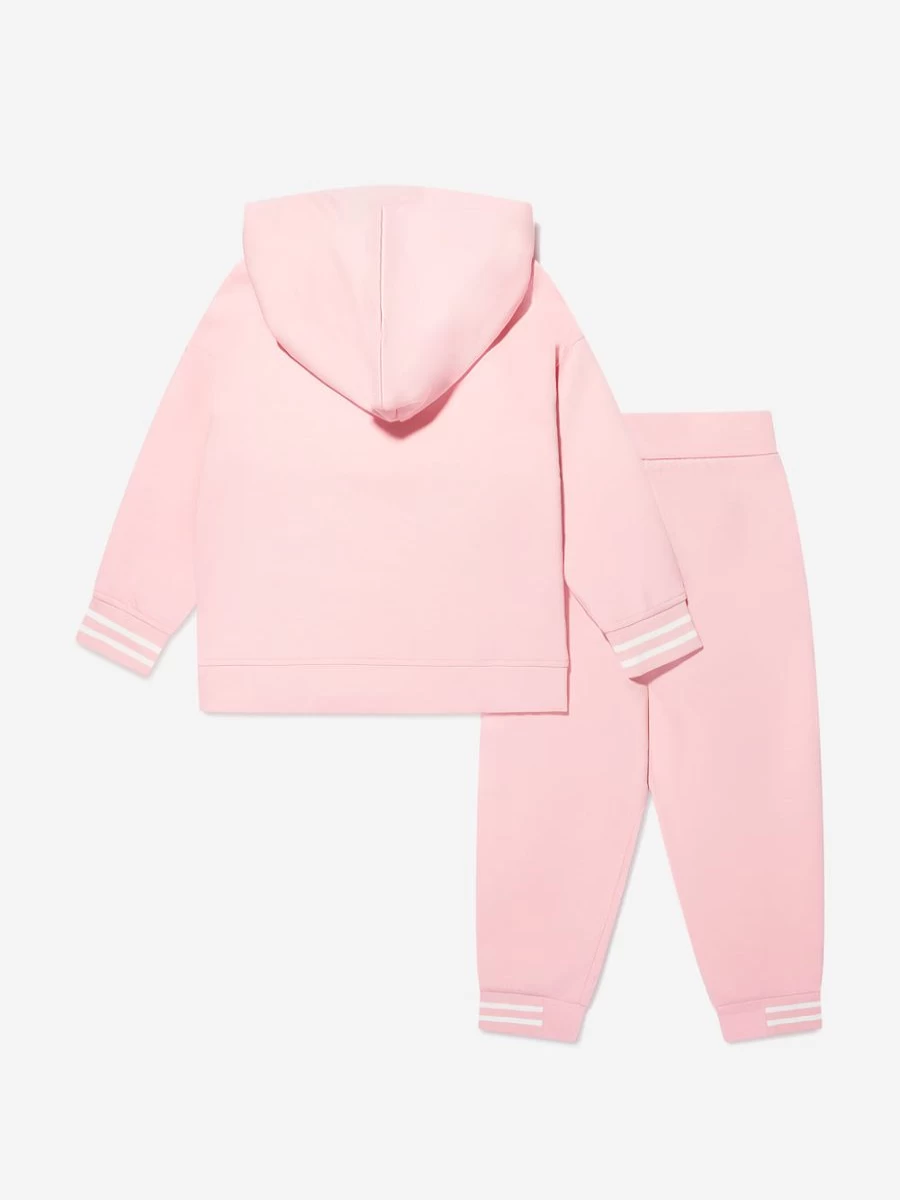 Emporio Armani Girls Pink Logo Tracksuit for Kids - Stylish Sportswear Outfit